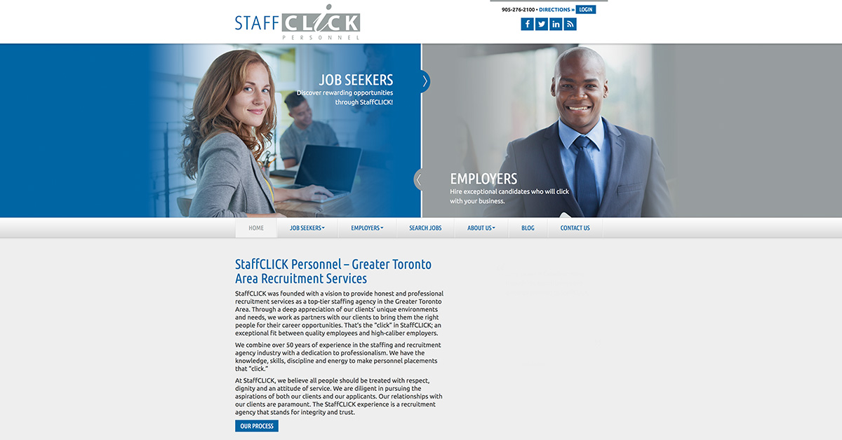 StaffCLICK Personnel Website
