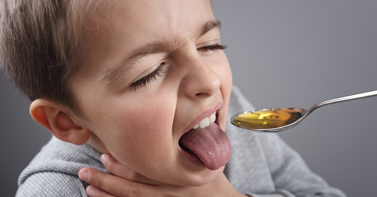 Child Disgusted by Medicine
