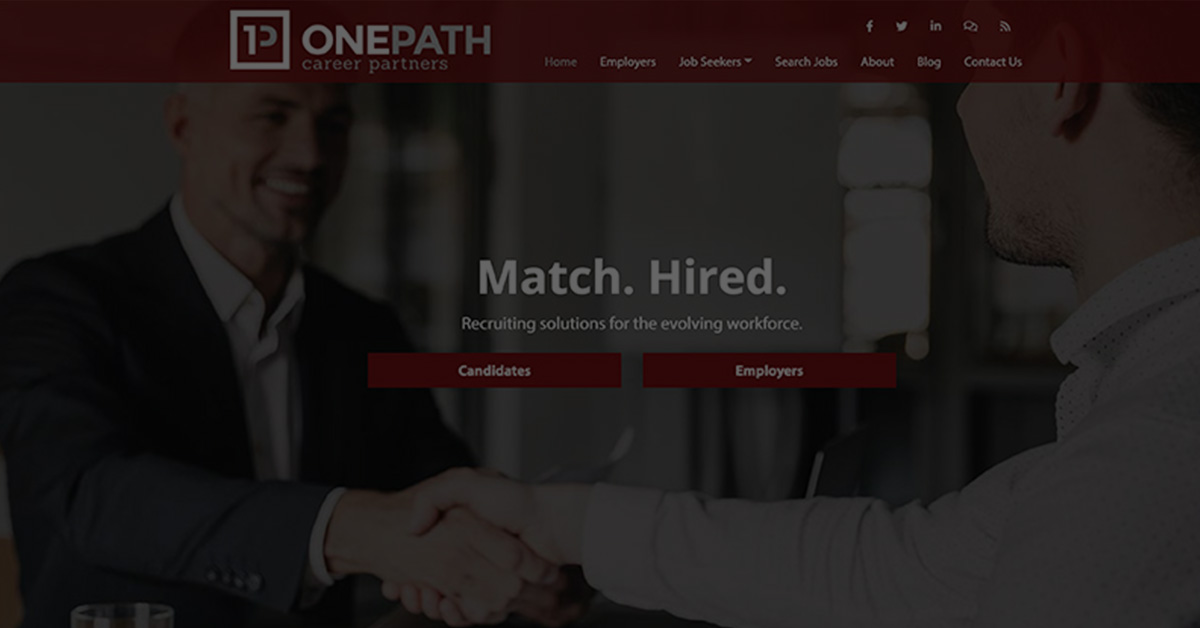 OnePath Career Partners Website Screenshot