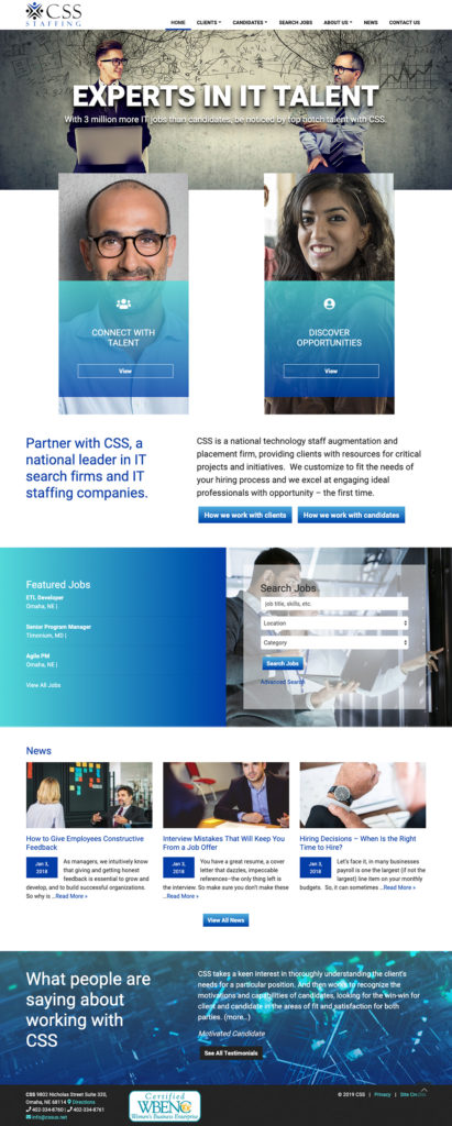 CSS Staffing Website