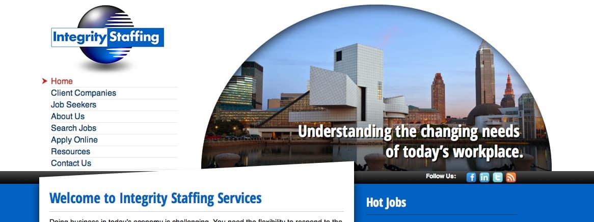 Integrity Staffing Website