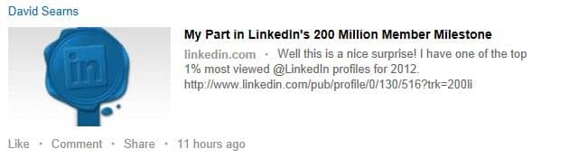 LinkedIn 200 Million graphic