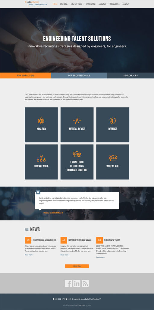 The Ottohahn Group Website Screenshot