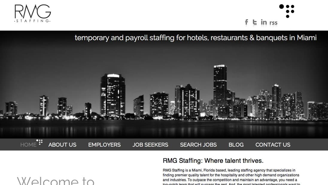 RMG Staffing Website