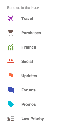 inbox gmail bundles