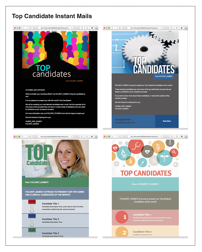 Top Candidate Templates