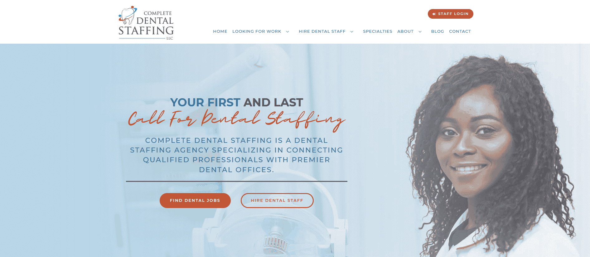 Complete Dental Staffing’s New Website Will Make You Smile