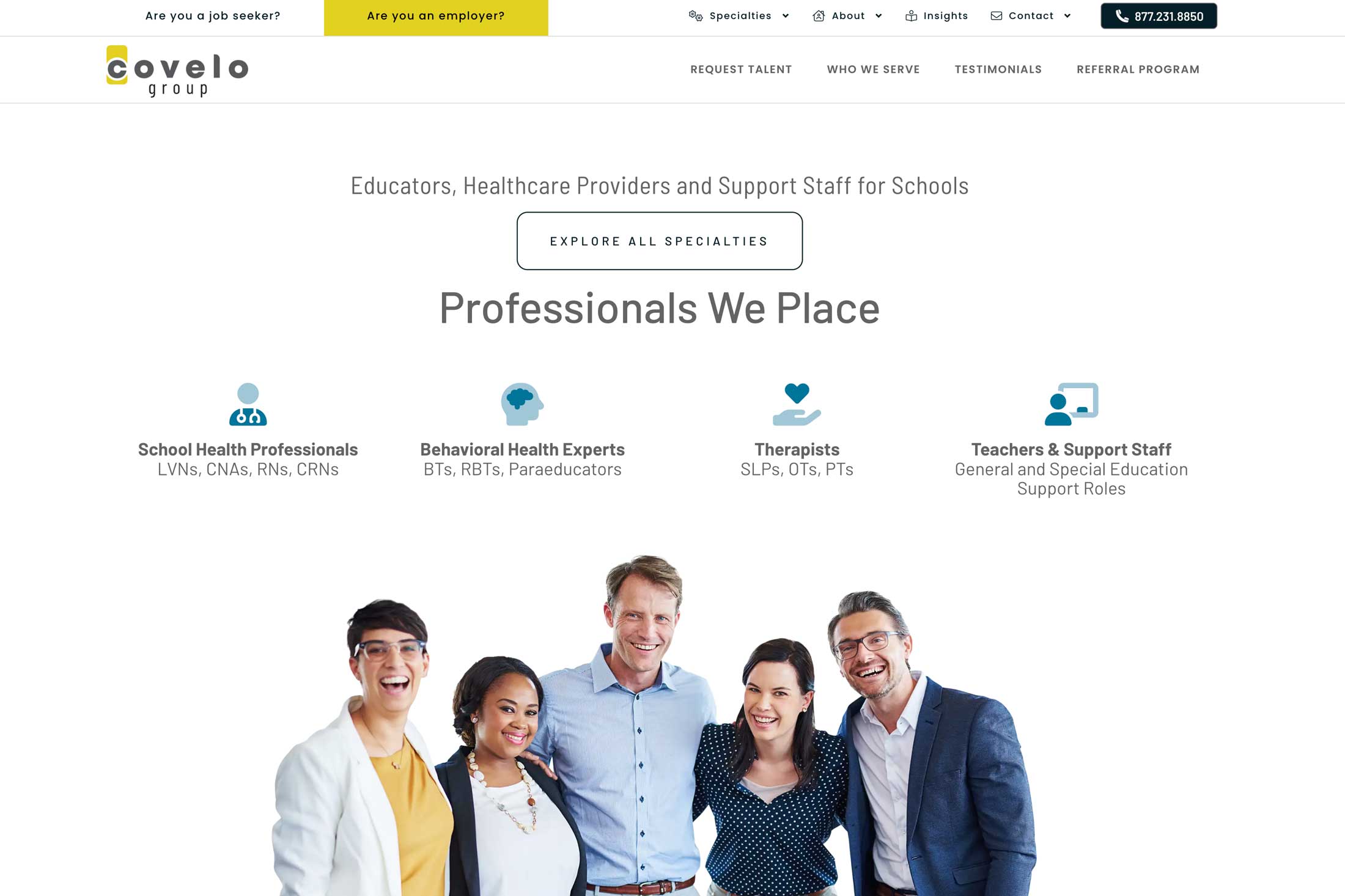 Covelo Group website