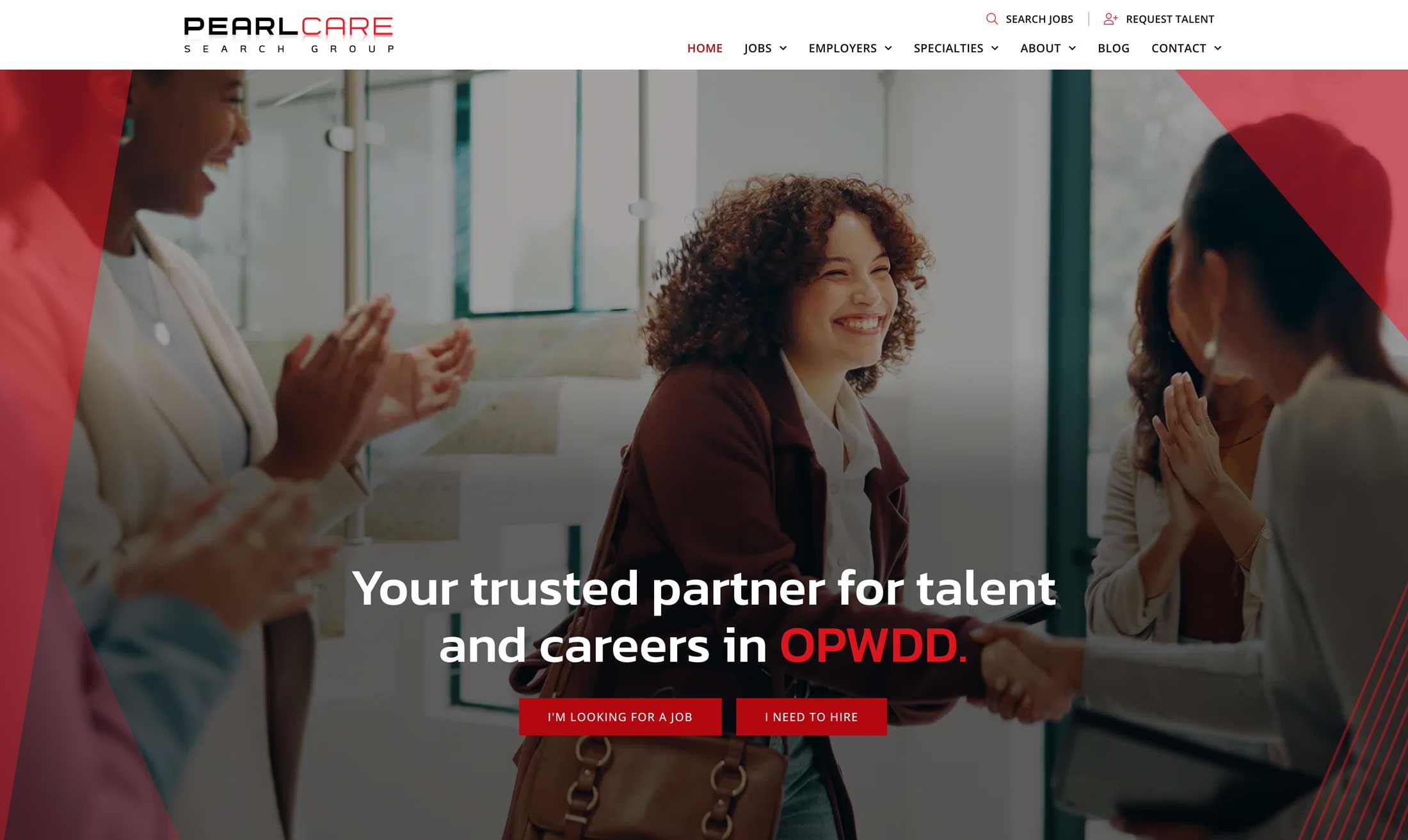 Pearl Care Search Group website