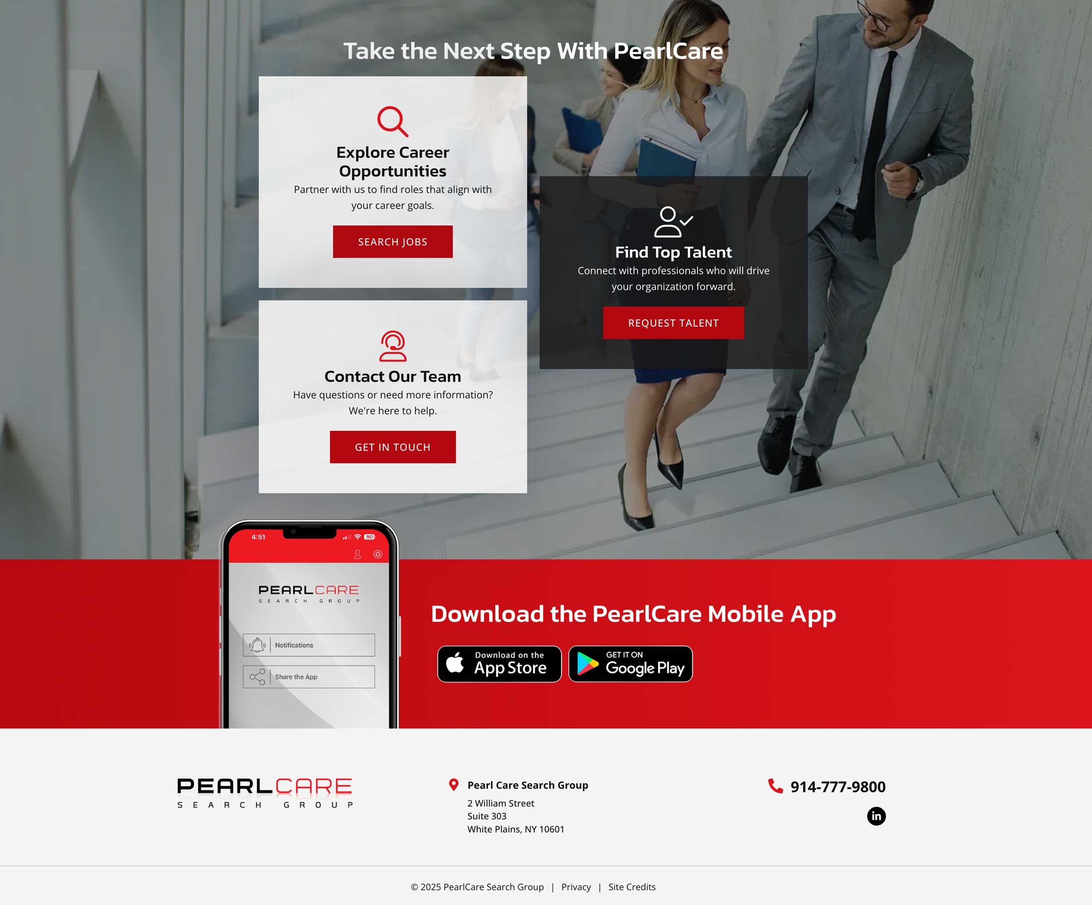 Pearl Care Search Group website