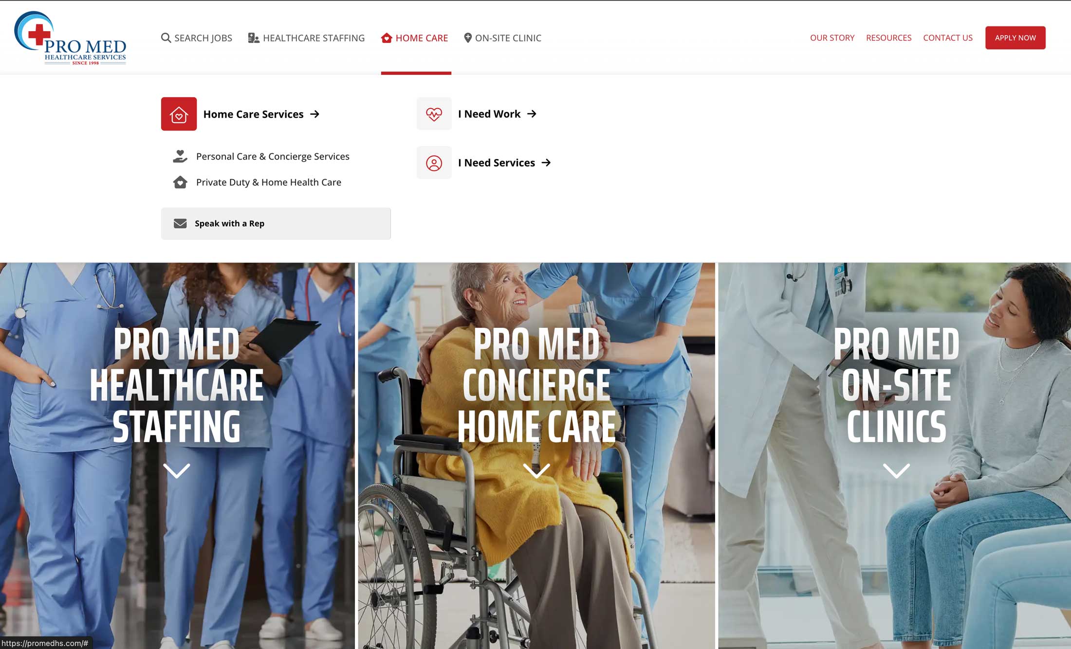 Pro Med website