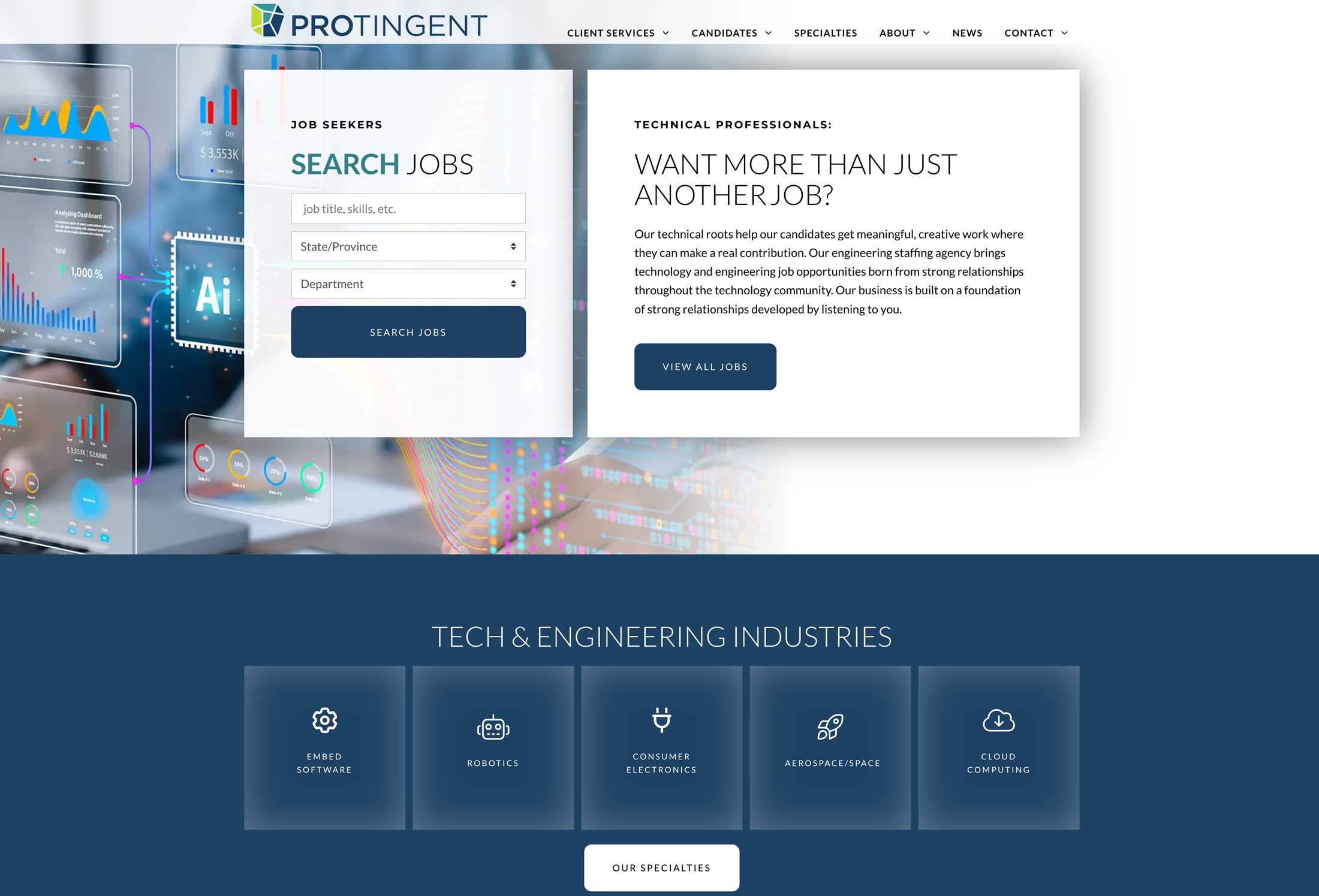 Protingent website