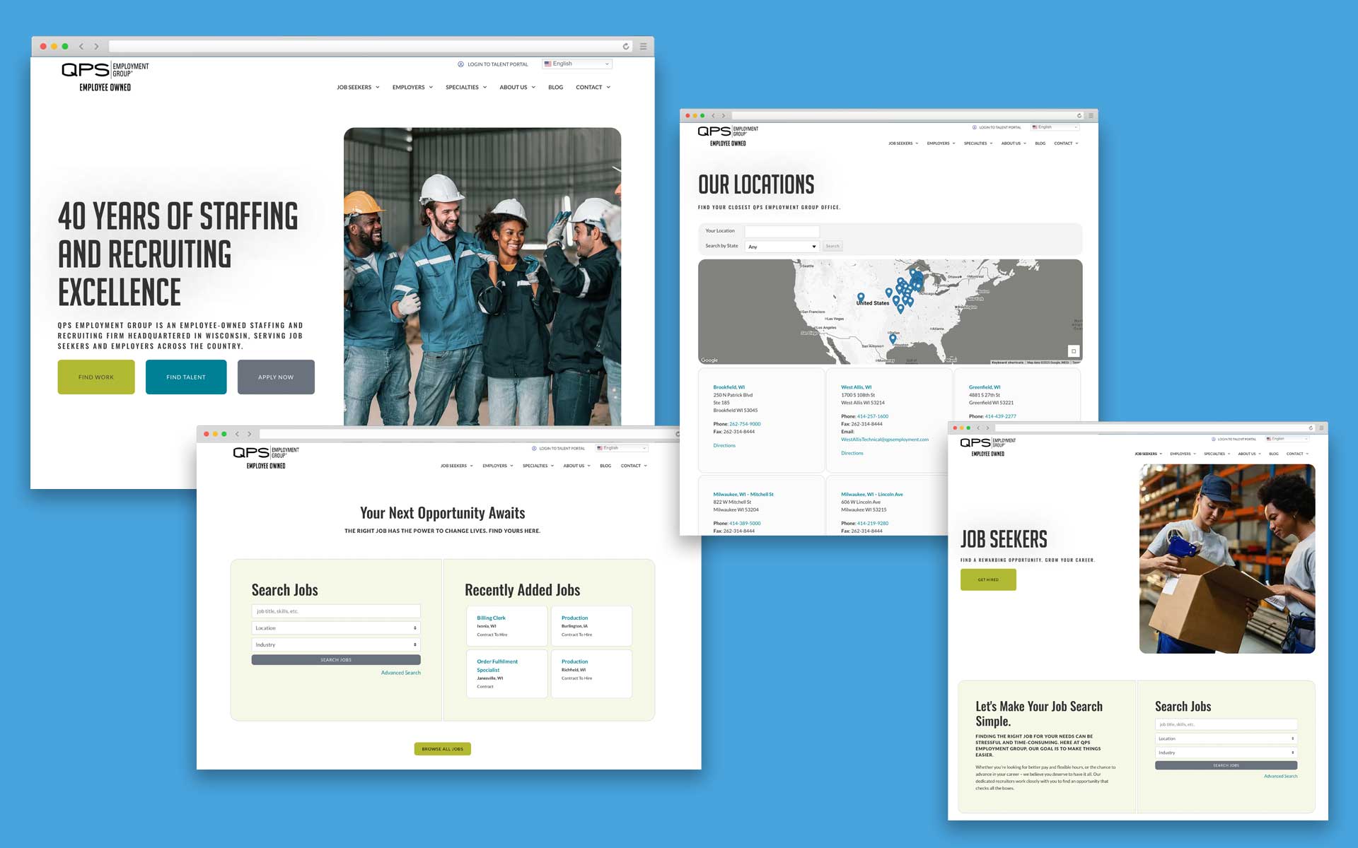 QPS Employment Group website