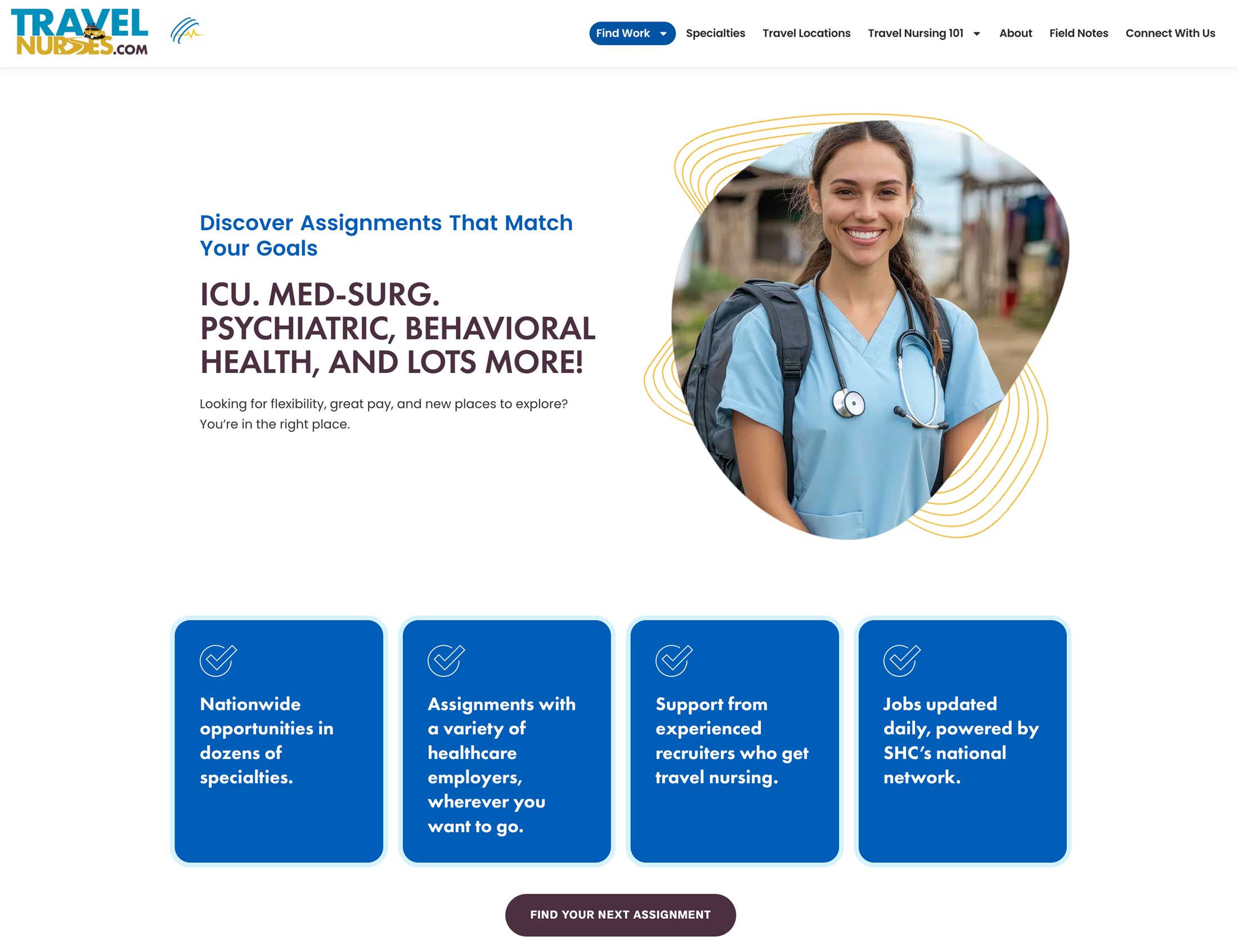 TravelNurses.com website