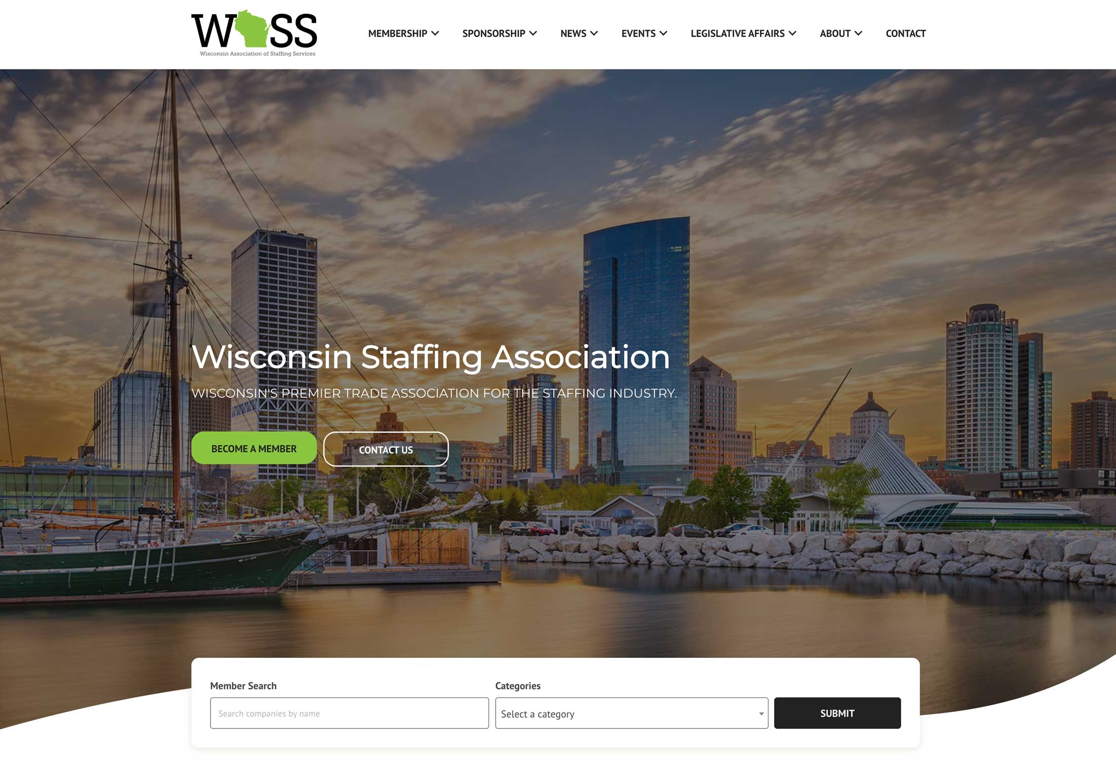Wisconsin Association of Staffing Services website