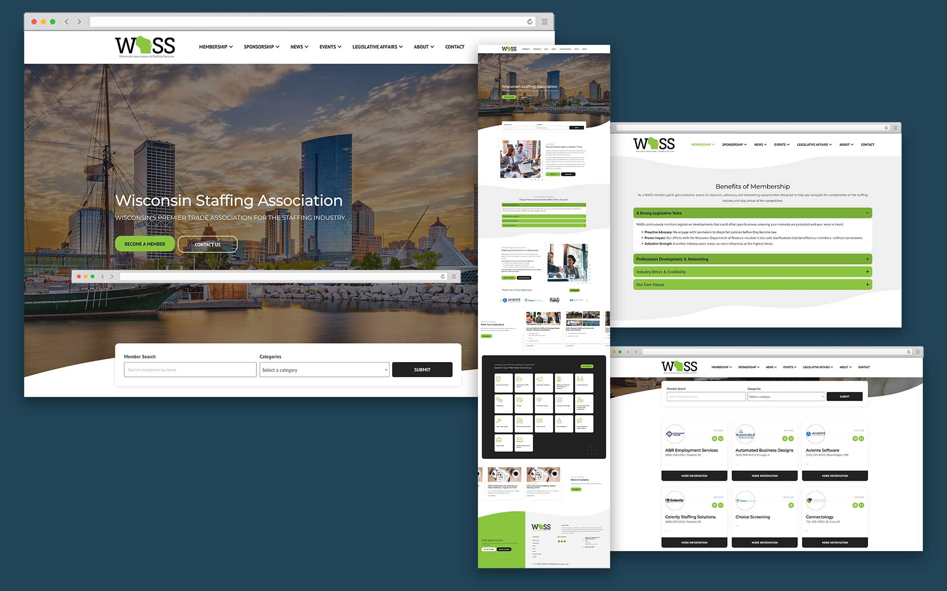 Wisconsin Association of Staffing Services website